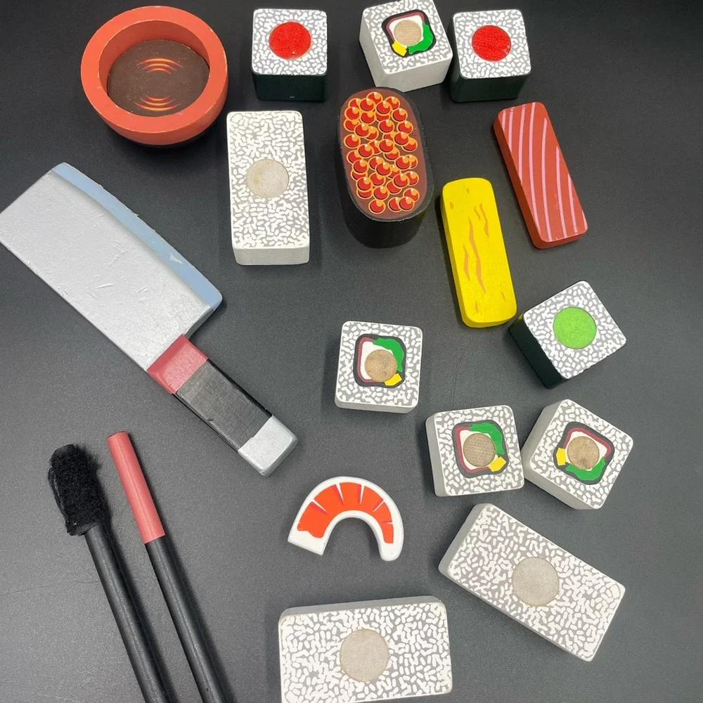 Melissa & Doug wooden Sushi slicing play set